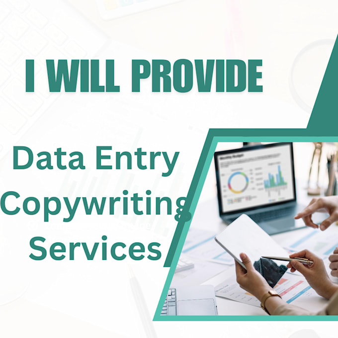 do data entry, data typing, copywriting, and editing