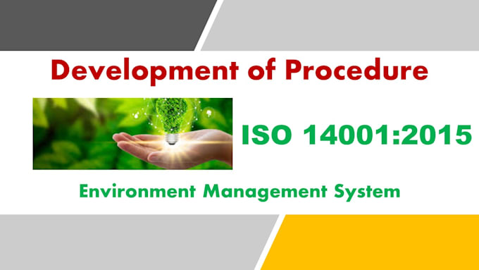 create sop according to iso 14001 2015 environment management system