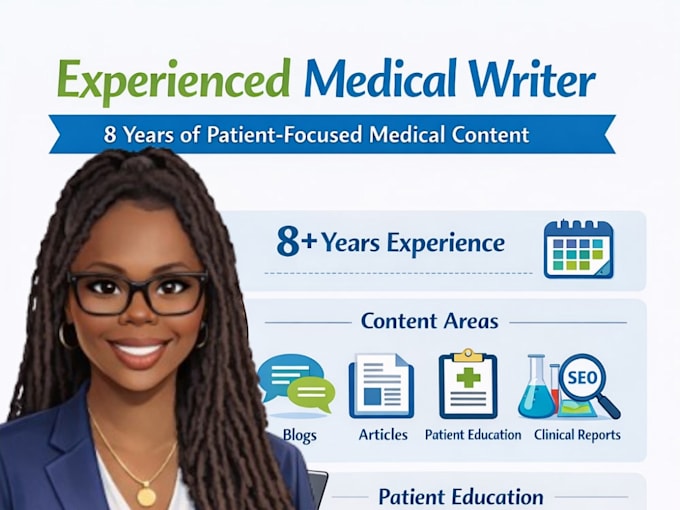 write SEO medical and healthcare blogs or articles