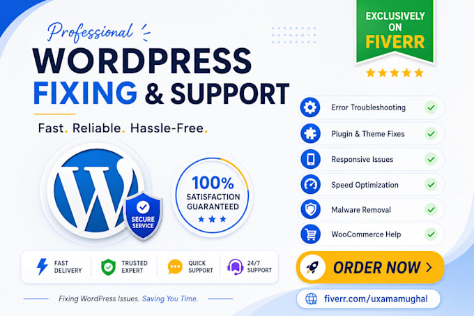 fix wordpress errors, woocommerce issues, and website bugs, elementor fixes