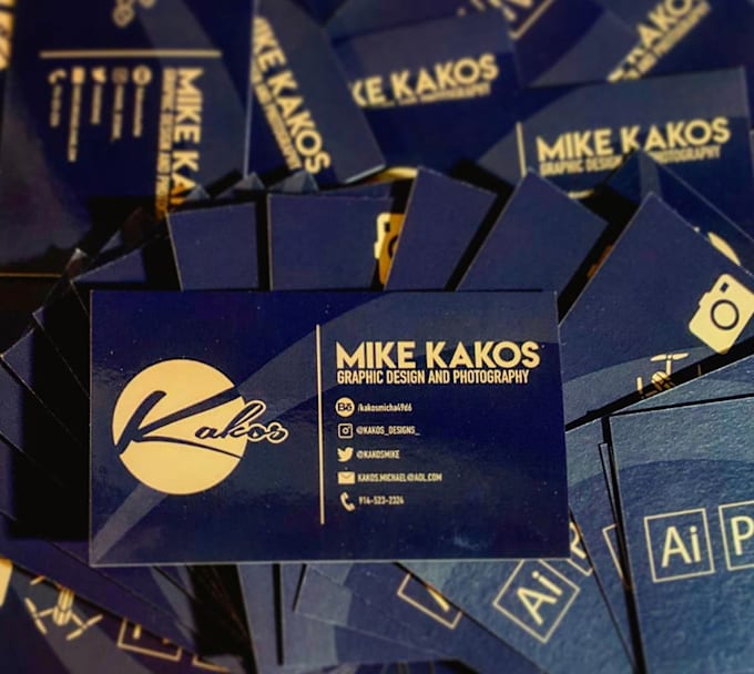 Design custom business cards by kakosdesigns fiverr