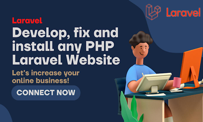 develop, fix and install any laravel website