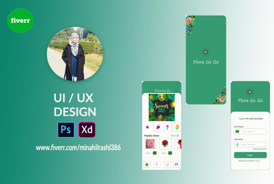 Do ui ux design for your application by Minahilrashi386 | Fiverr