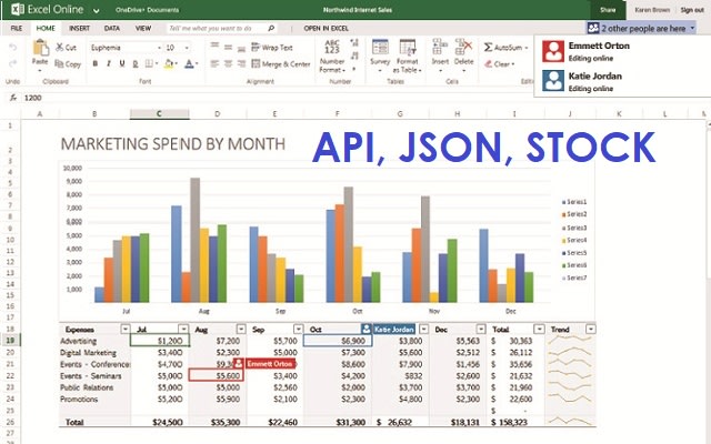 excel stock data api vba