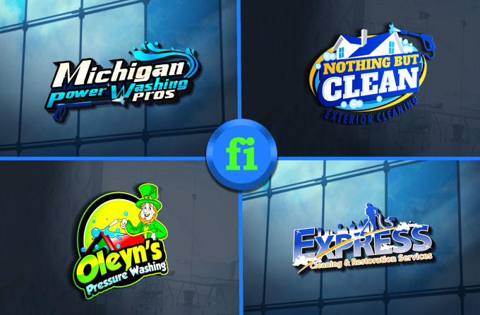 make pressure washing cleaning and power washing logo