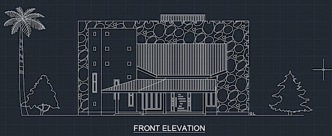 design and draw detailed cad drawing of your house