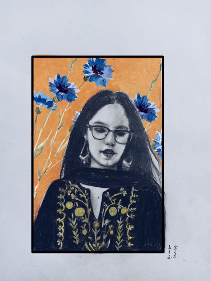 Draw Your Pencil Sketch With Colorful Background By Aroofamehfooz You can choose the base color, pattern, intensity, and a. pencil sketch with colorful background