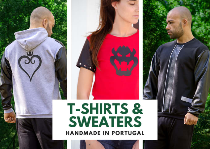 Custom shirts sales and sweaters