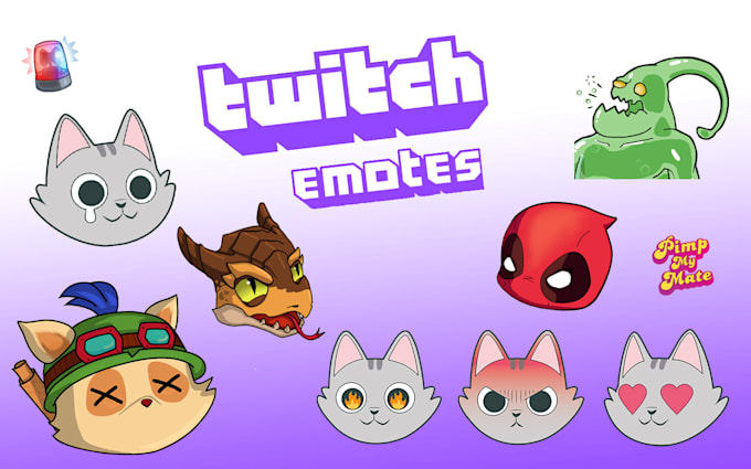 Make you awesome emotes for your twitch by Lilashines | Fiverr