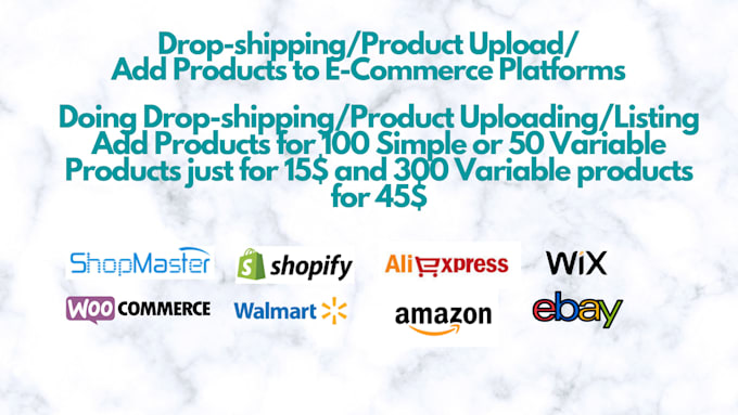 do bulk dropshipping, product uploading, add products to your ecommerce store