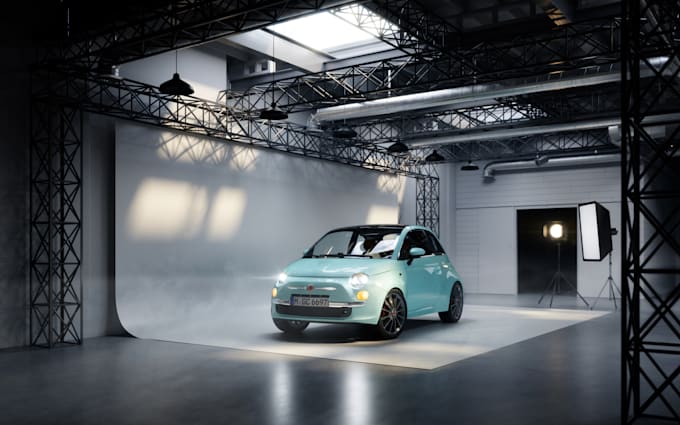 produce a realistic automotive car render or animation
