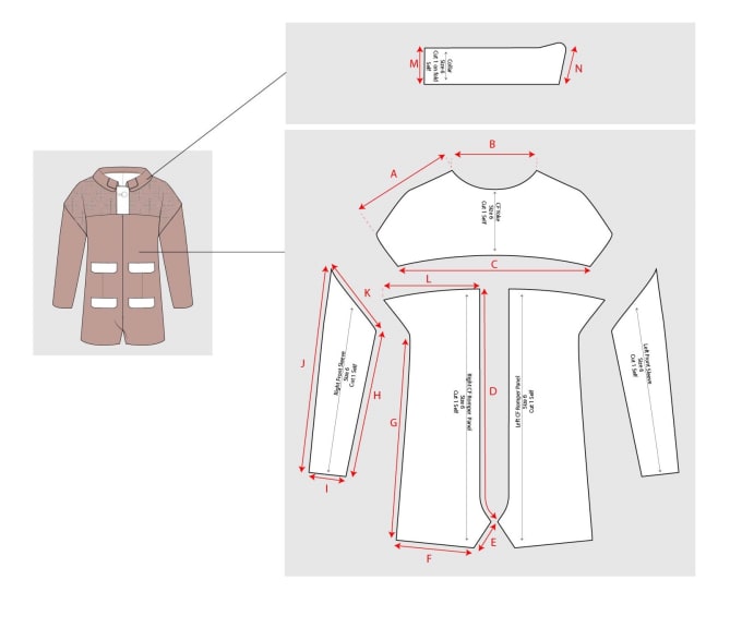 Make clothing sewing pattern and grading by Atti9935 | Fiverr