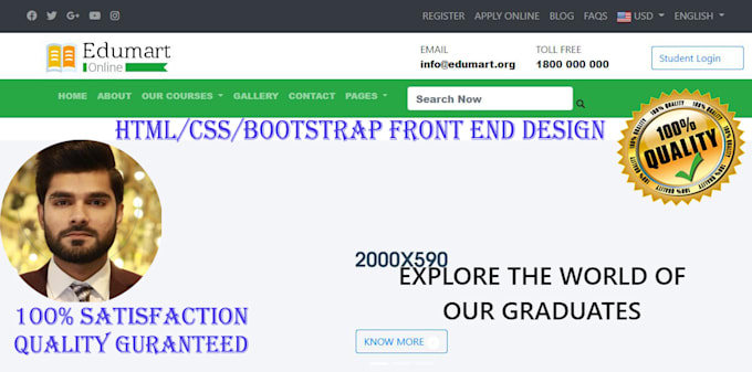 Create a unique ui ux design, photoshop by Taimoortahir15 | Fiverr