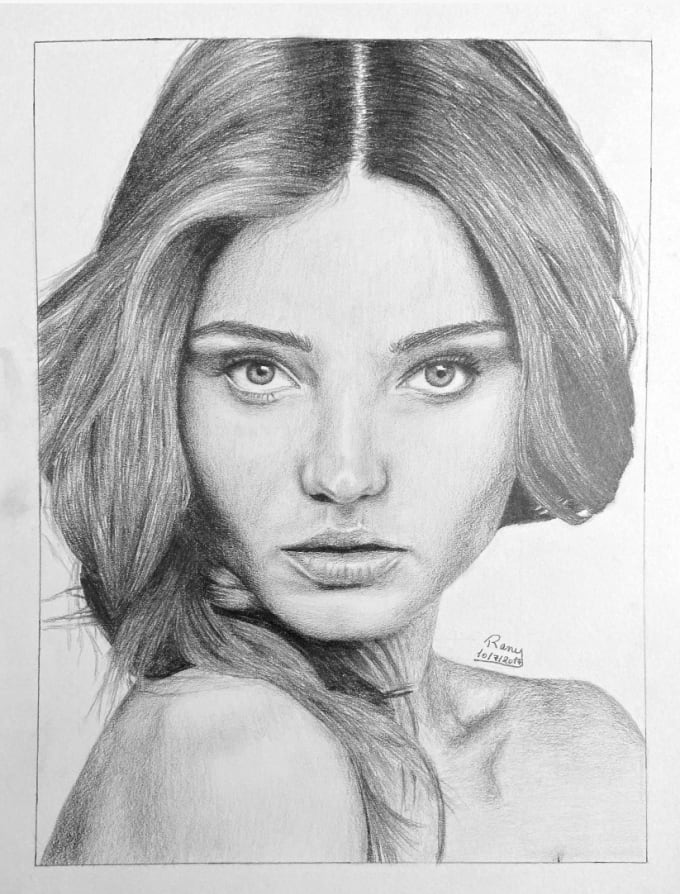 Draw professional realistic pencil drawing from your photo by Ranyrefaat