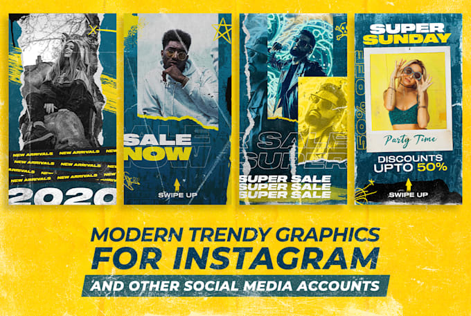 Trendy Fun Graphics Now Design trendy graphics for social media by Anikdevil | Fiverr