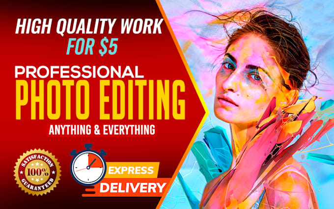 do photo editing, retouching and photo manipulation