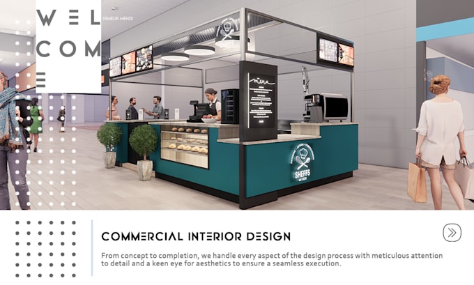 create impressive retail stores,restaurants and shops design