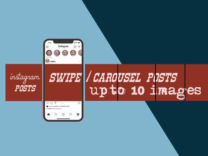 Design seamless carousel swipe post for your instagram by Team arnt
