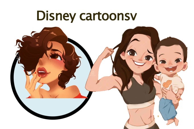 Draw Disney Style Cartoons According To Your Photos Or Instructions By Xiaojing1 Easy drawing tutorials for beginners, learn how to draw animals, cartoons, people and comics. draw disney style cartoons according to your photos or instructions