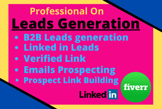 do lead generation, linkedin, and email listing