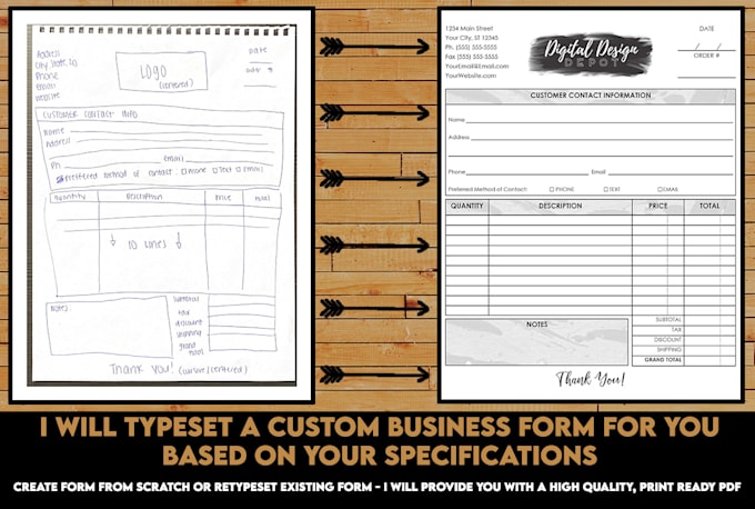Create a print ready form pdf form for your business by Josieoliver