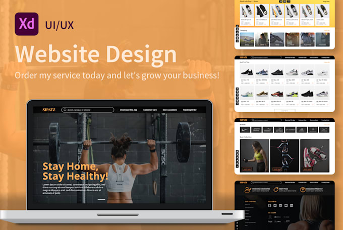 Create ui ux design for website in adobe xd by Fekaaap | Fiverr