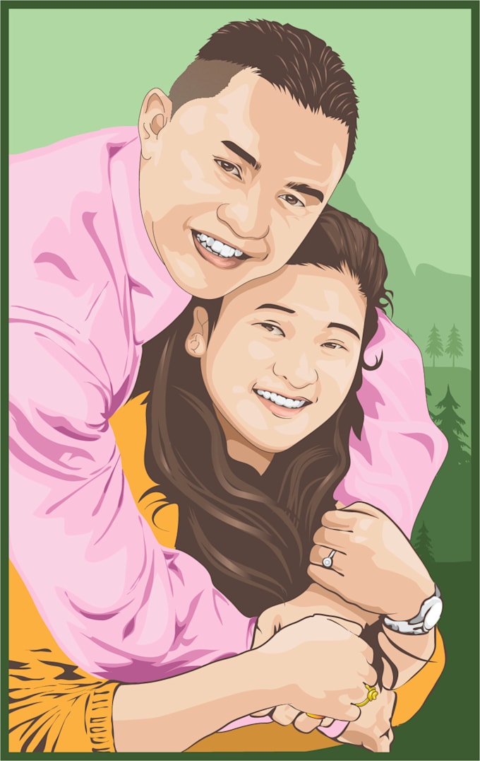 Create vector portrait of your awesome photos by Blyboi | Fiverr