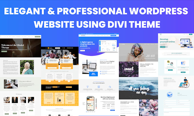 build divi website using divi theme and builder