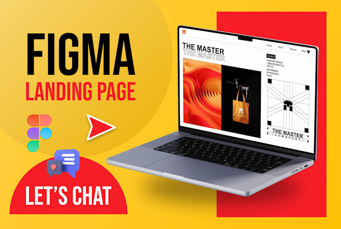 design high converting figma landing page, web UI in figma