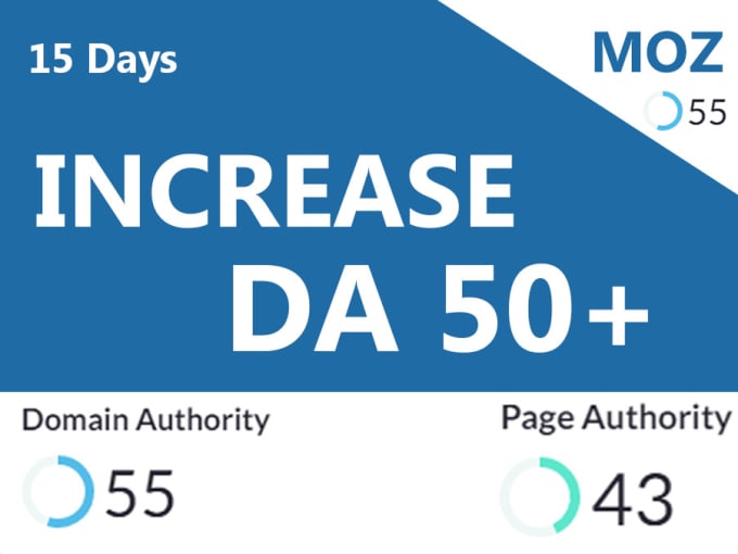 I will increase domain authority moz da 50 plus