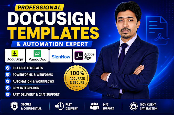 create docusign, pandadoc, signnow templates and automation