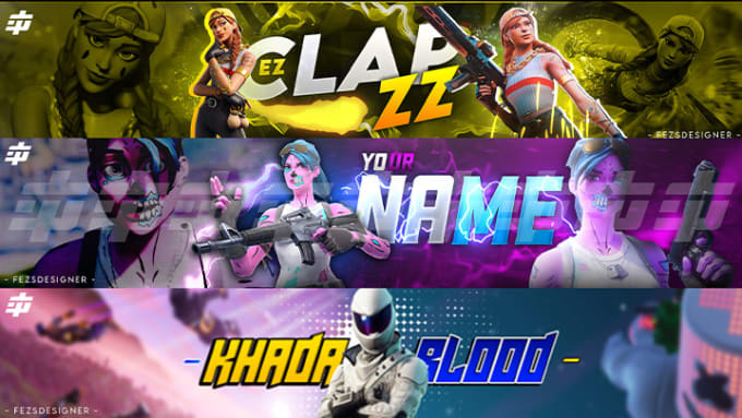 Design a youtube banner, gaming, twitch and twitter banner by ...