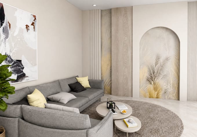 create a modern and elegant interior design