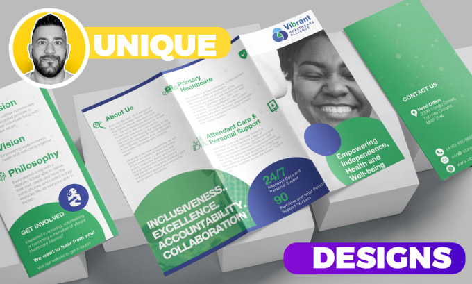 Hire a freelancer to do awesome brochures design