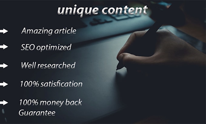 write unique and amazing SEO friendly article