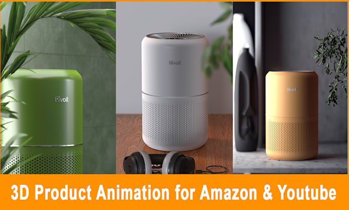 create photorealistic 3d product animation for amazon and youtube