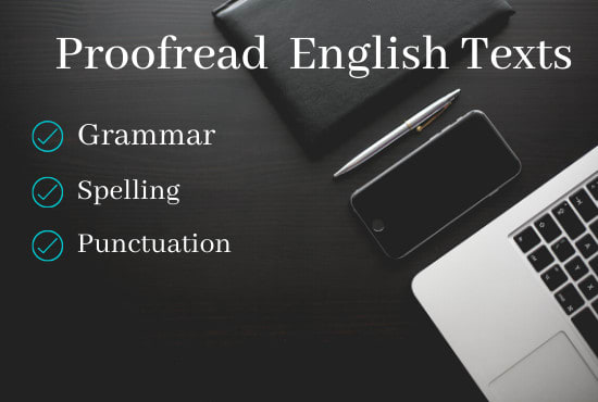 proofread your documents and books
