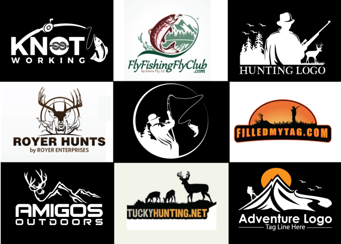 Do outdoor fishing hunting logo with unlimited revisions by Rakib ...