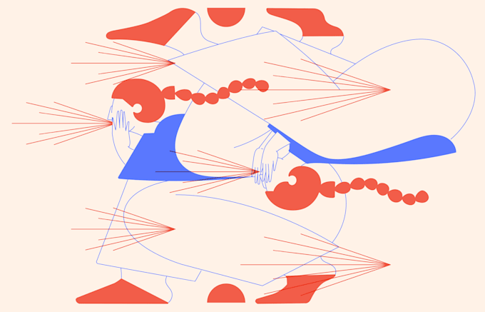 illustrate flat or line characters