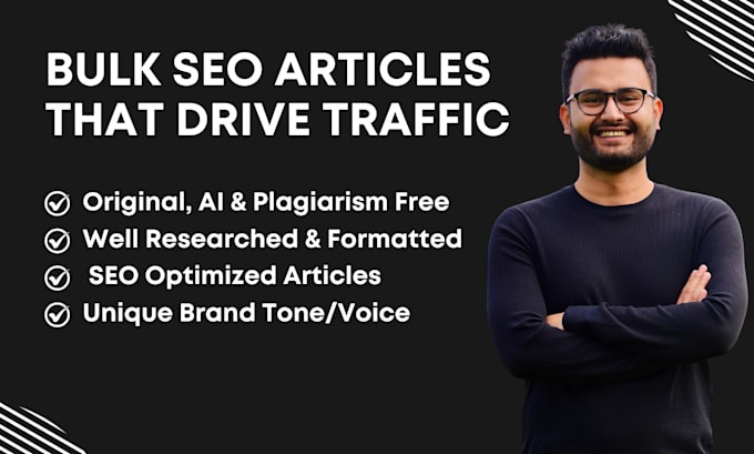 write bulk SEO articles and blog posts
