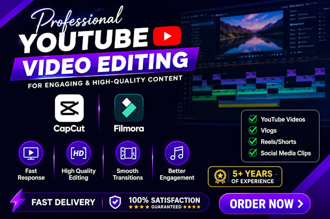 professionally edit videos for your youtube channel