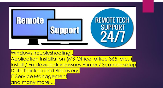 providing remote virtual support 12 years experience