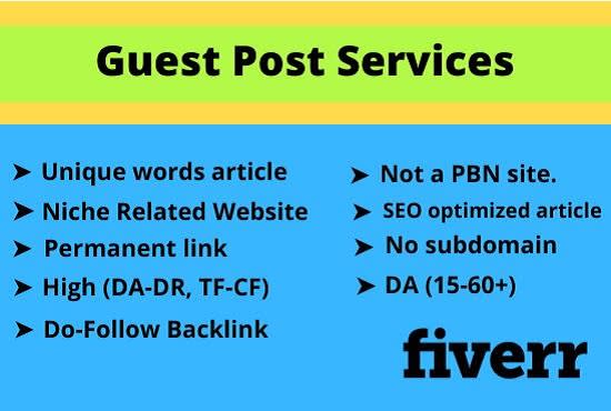 do high authority guest post outreach and dofollow backlinks