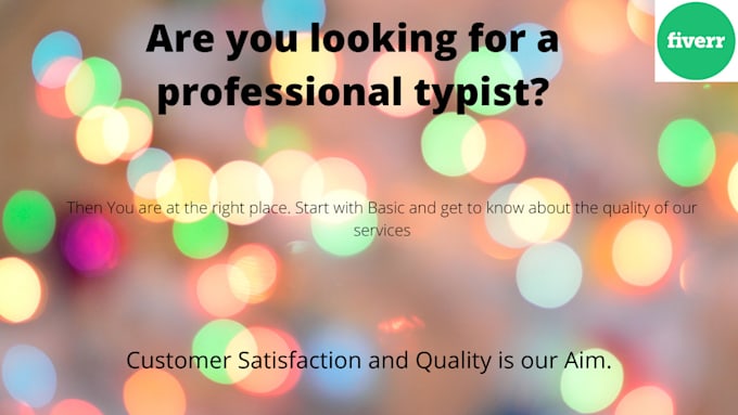 do professional fast typing, and transcription writing