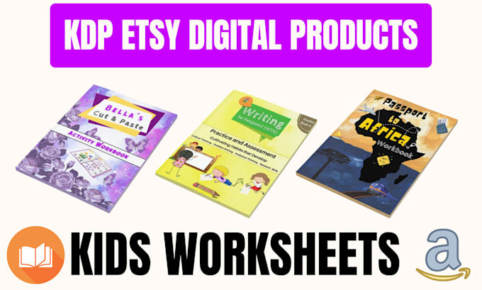 create engaging kids activity books for KDP and etsy