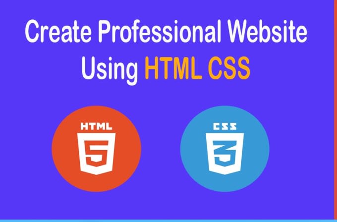 create custom website using html css