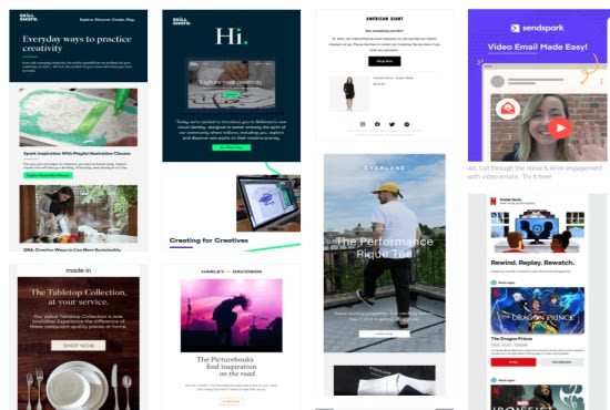 Design responsive html email template newsletter mailchimp sendgrid