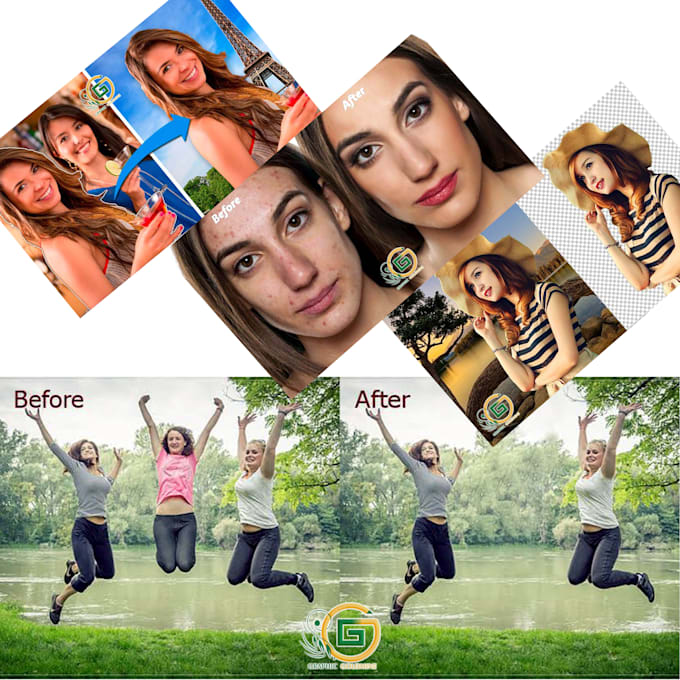 Remove and add object, background change and photo editing by