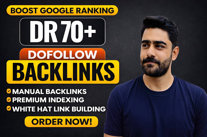 create DR 70plus permanent dofollow homepage backlinks