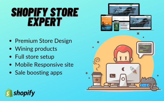 do shopify website design, shopify redesign, dropshipping store